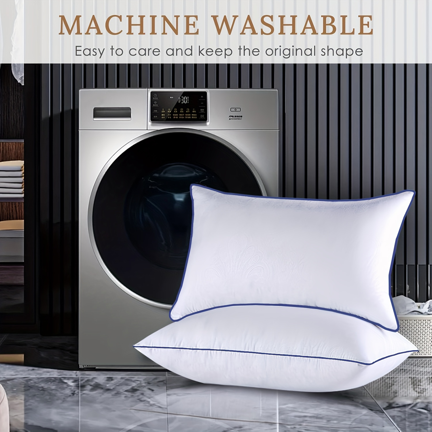 Washable Pillow Washing Pillows In Top Loader Wash Memory Foam