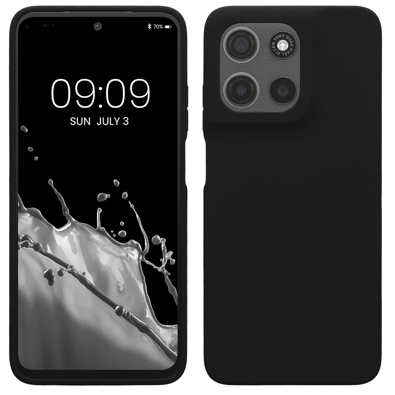 TEMU Phone Case: For Moto G15 Case Slim Shockproof Flexible Black Matt Soft Protective Phone Case Cover