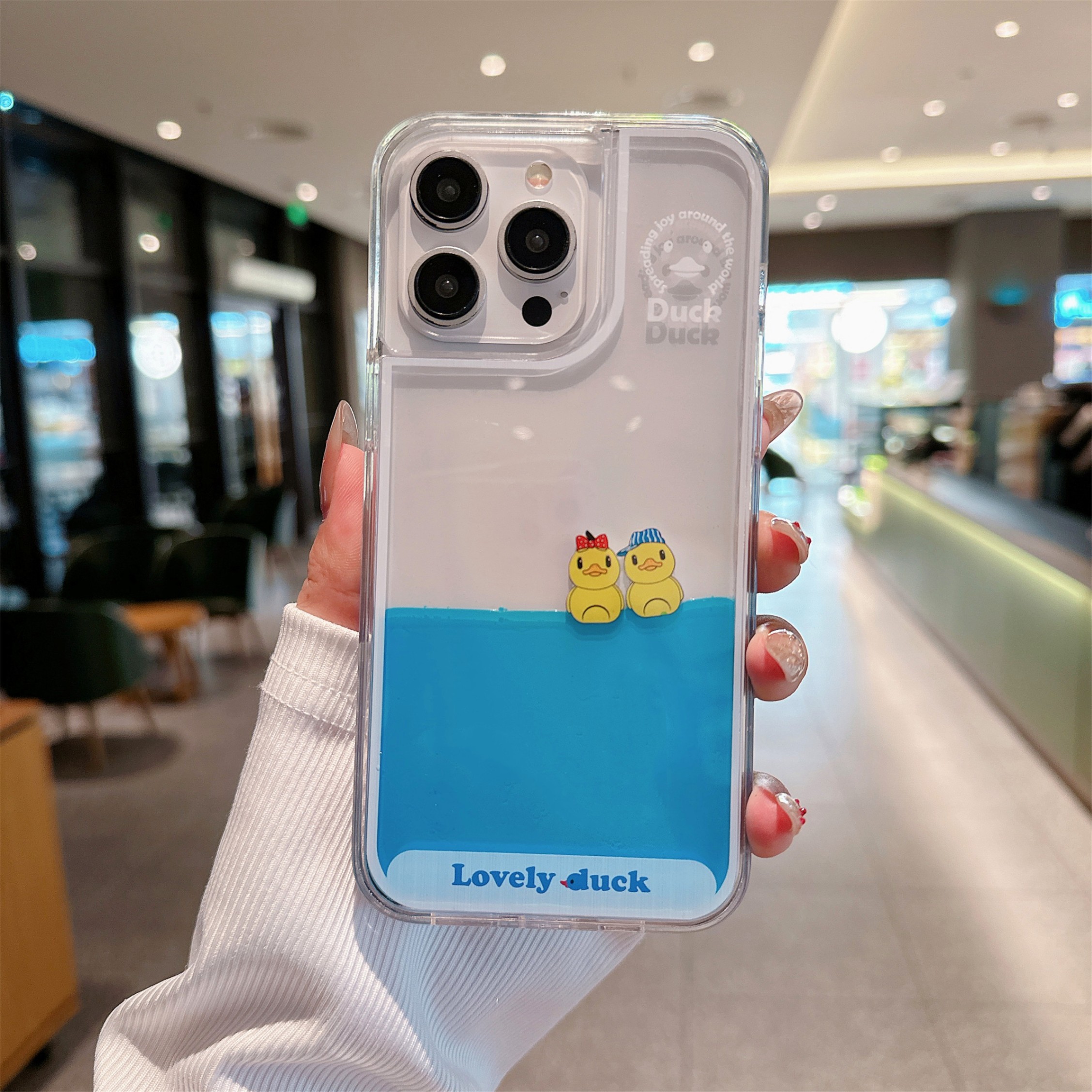 TEMU Phone Case: Cute Case, Suitable For Iphone 17 Pro/16 Pro, New -based Cooling Liquid , Quicksand Case For Iphone 14, 13, , Protective Cover For