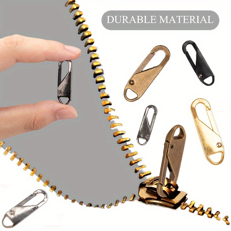 TEMU 15pcs Instant Repair Zipper Pullers - Travel Bag Compatible Kit - Quick Diy Sewing Solution For Convenient, -free Fixes
