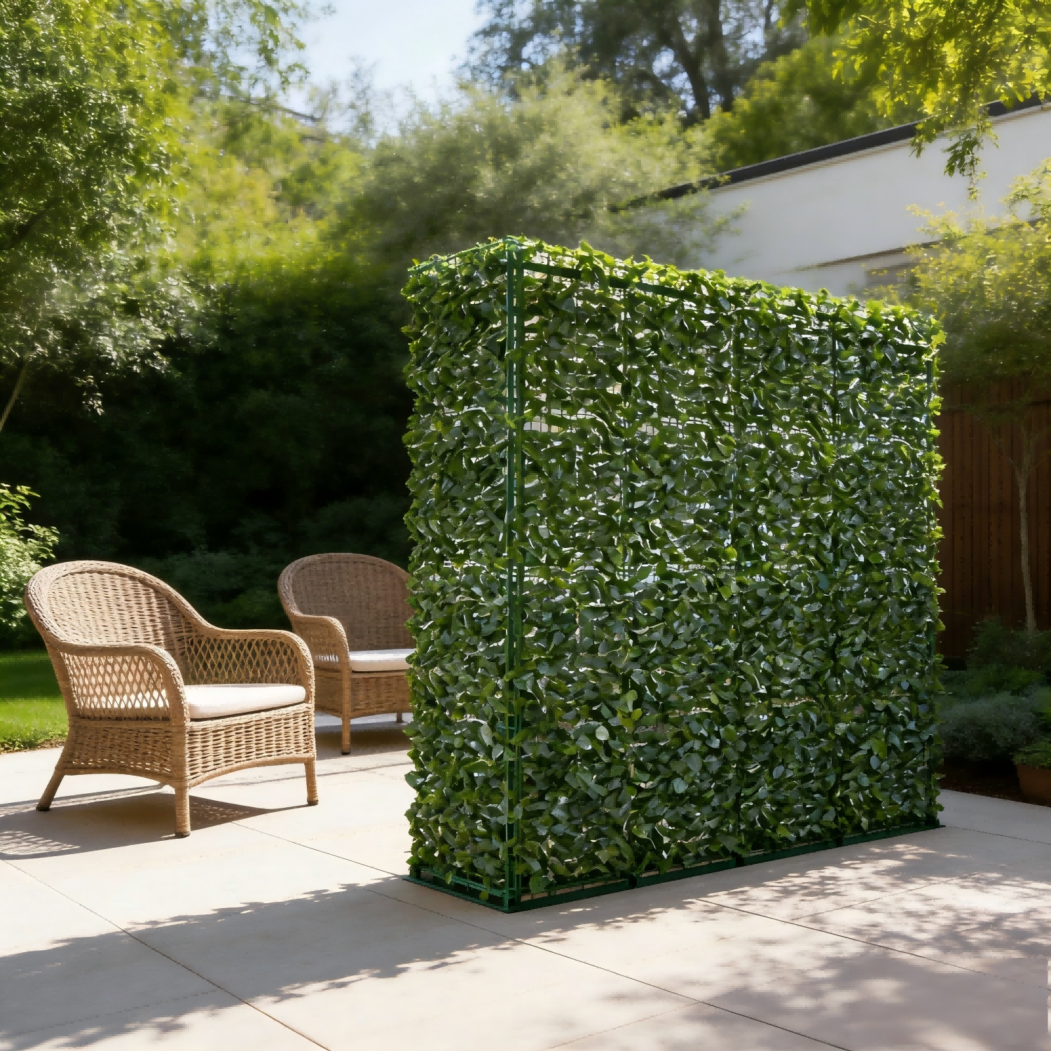 Image of Artificial Plant Wall | Privacy Screen For Gardens, , And Patios, With Cable Ties, In 300cm/600cm/900cm, Made Of Pe Simulation Yuenfong