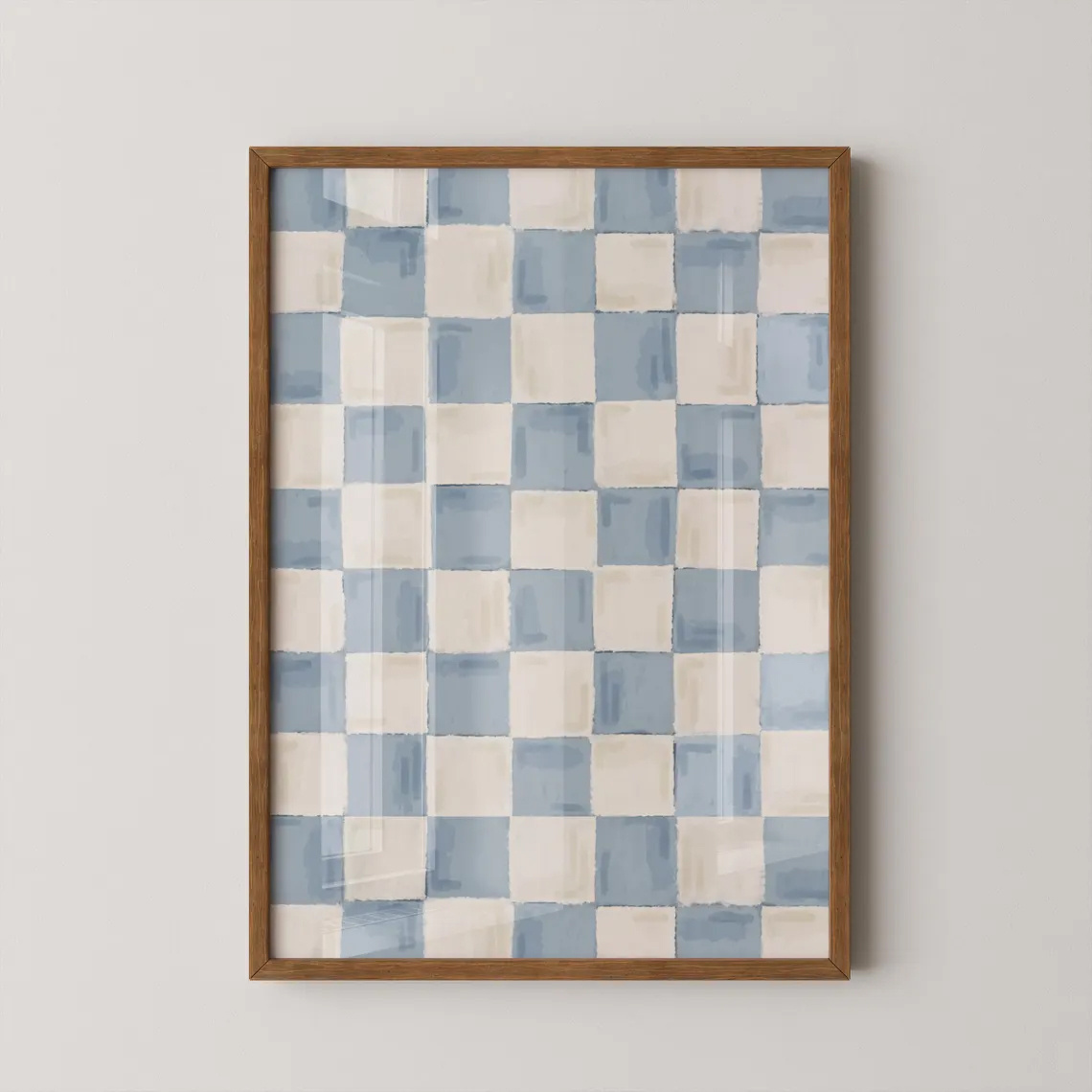 TEMU 1pc, Wall Art, Vintage Poster, Coastal Blue Art Print, Canvas Painting, Bedroom Decor, Living Room Aesthetic Design, Gift For , Housewarming