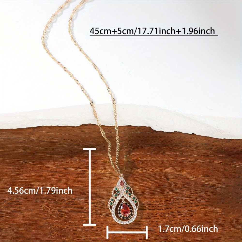 TEMU Popular Bohemian Color Matching Banana Leaf Design Necklace