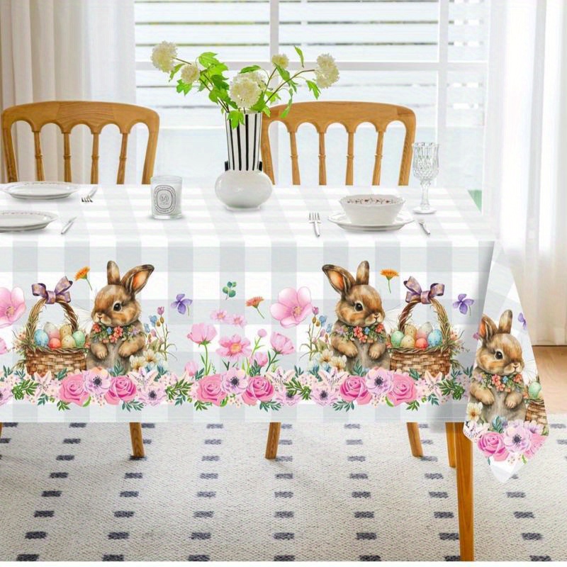 

Easter & Tablecloth - Washable , Rectangular, For Parties, & Decor