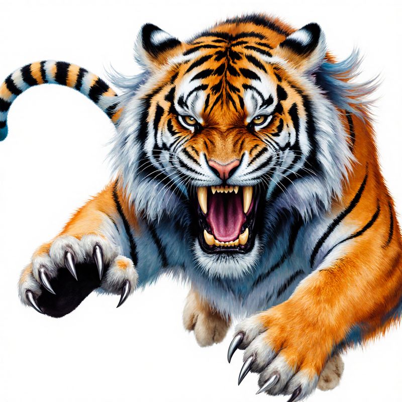 item picture 1pc1pcs car vinyl decal dynamic aggressive   design realistic orange black striped tiger with   sharp fangs yellow eyes extended claws self   waterproof durable vinyl   car windows body laptops helmets