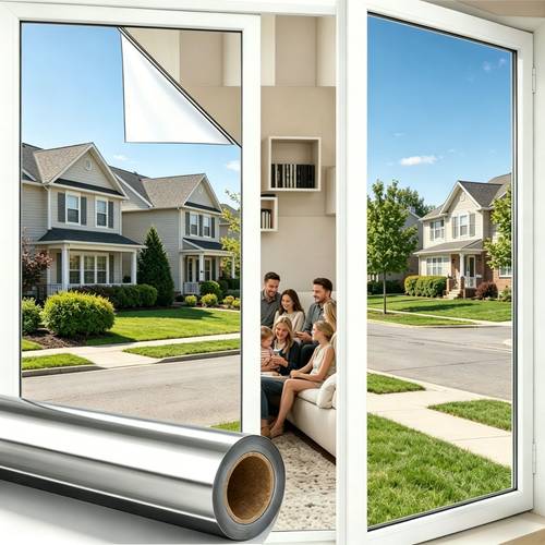 extra long window film blocks heat and glare provides privacy thermal insulation and anti glare protection for home office rv and camping electrostatic adsorption and removable back to school