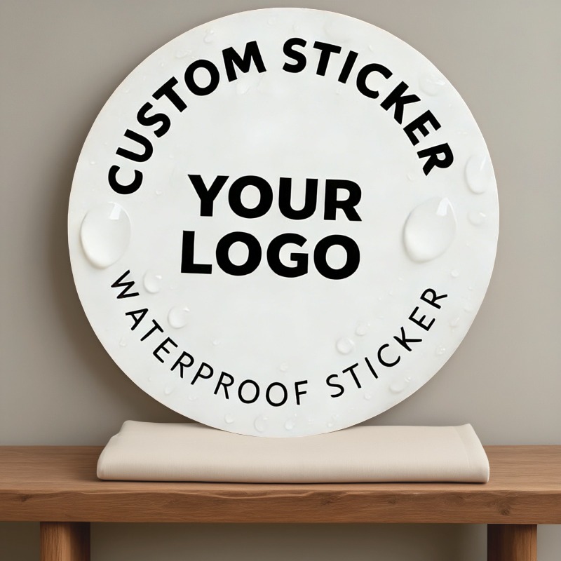 Custom Self-Adhesive Paper Stickers, Personalized Round Labels