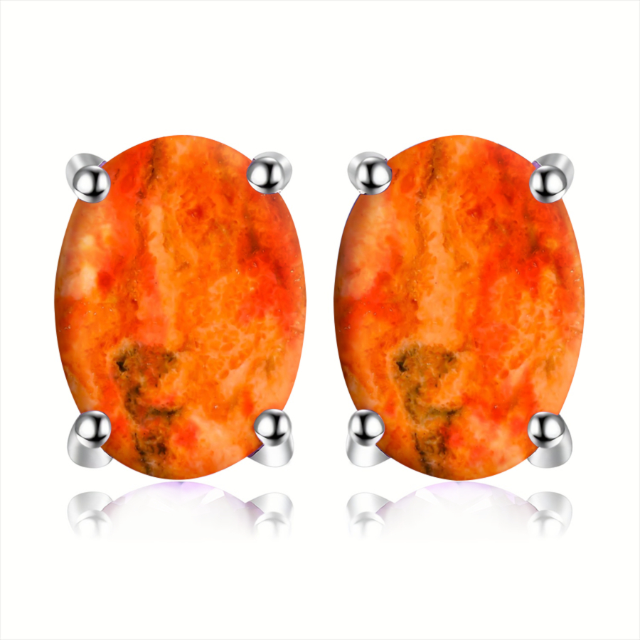 TEMU 2pcs Orange Earrings Natural Pattern Earrings Earrings Earrings Jewelry Accessories Unique Jewelry Christmas Gifts Everyday Gifts Birthday Gifts