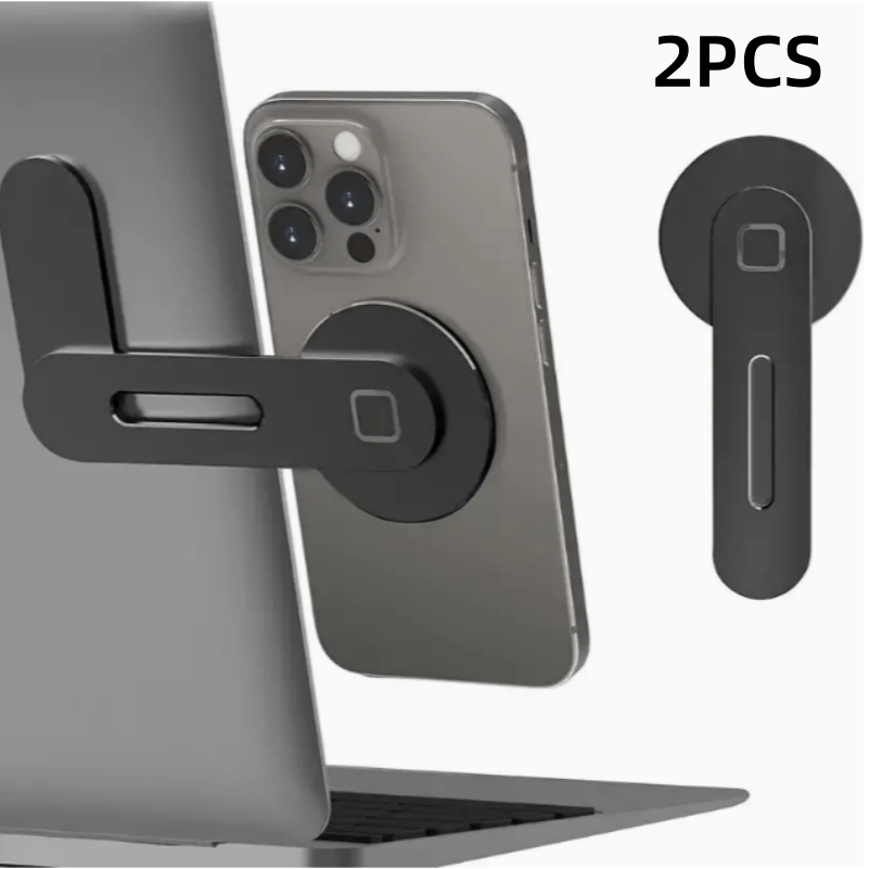 A Lightweight And Portable Magnetic Phone Stand, Compatible with All Phone Models, Rotatable, Waterproof And Rustproof, Adjustable Side Mount for Monitors, Designed for Laptop Expansion.