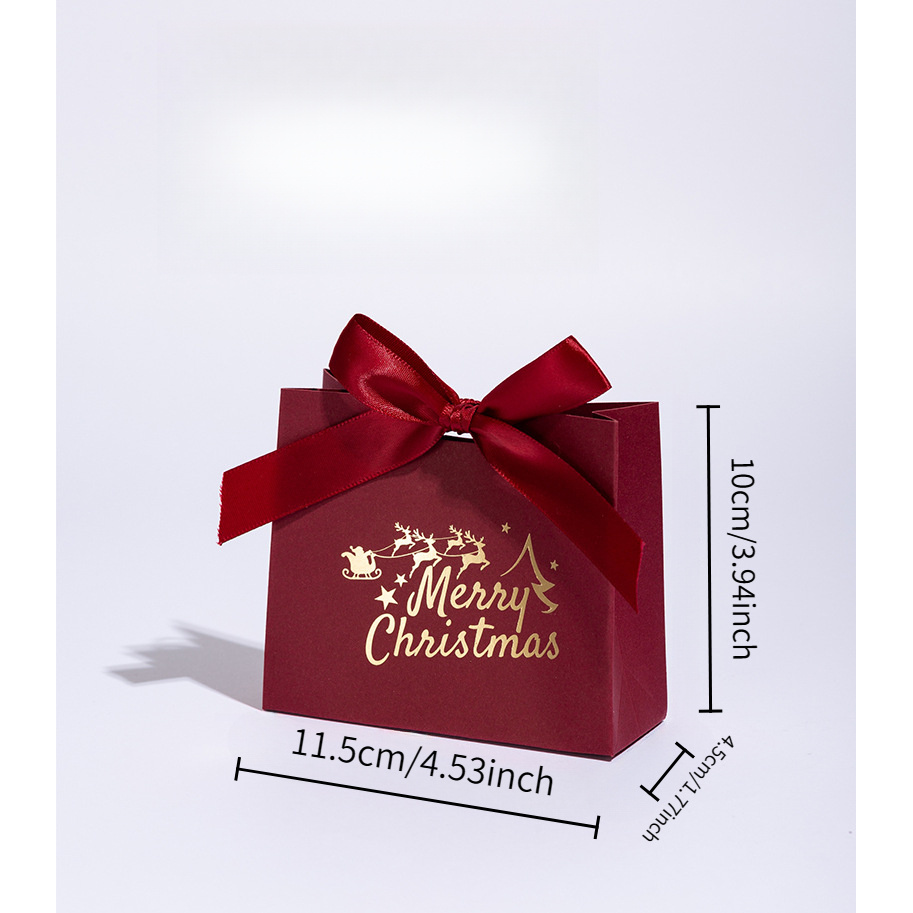 8pcs Elegant Christmas Gift Boxes with Golden Foil