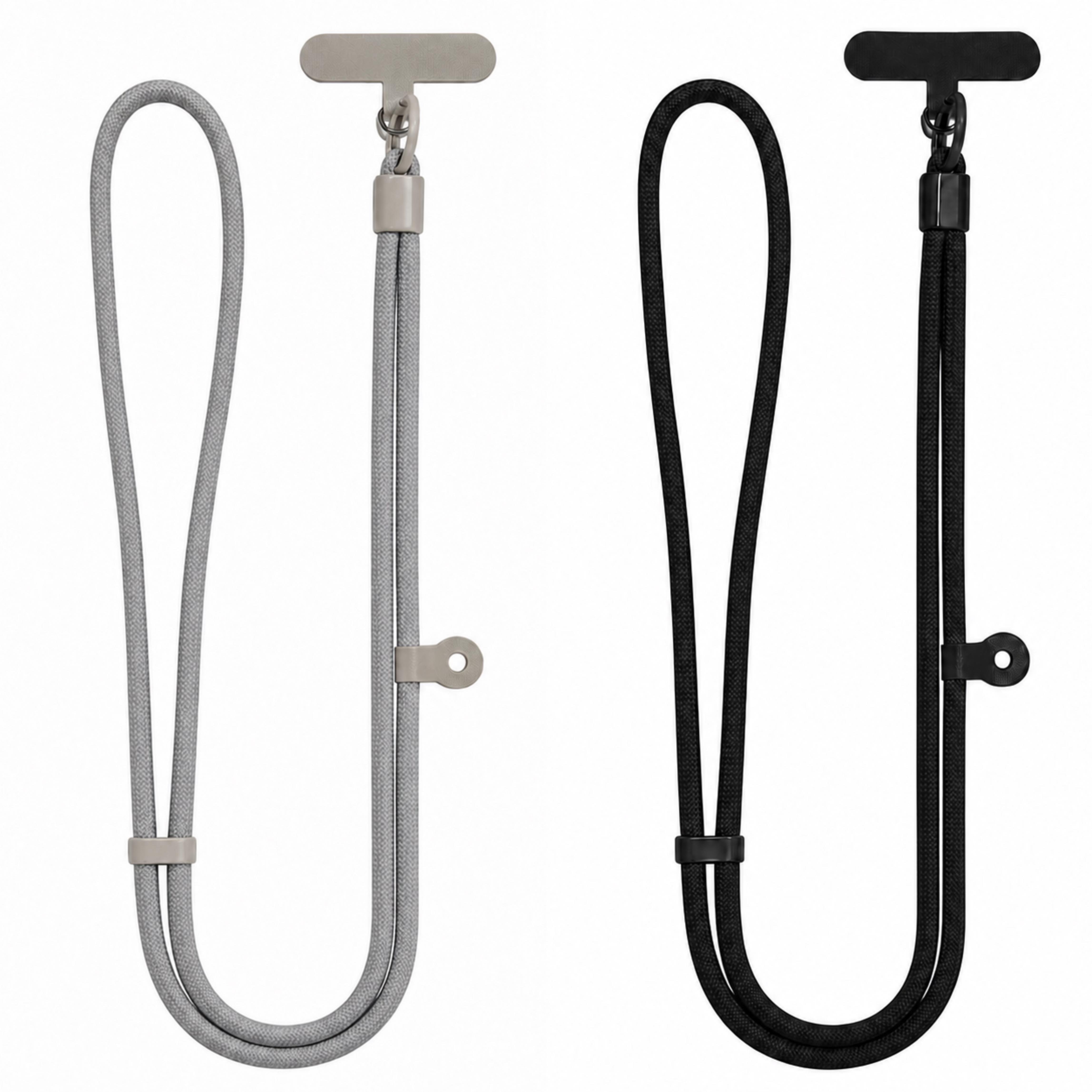 TEMU 2pcs Adjustable Phone Lanyard Crossbody Strap With Sliding Buckle, Anti-theft Neck Strap For Phone, Key, Id Card, And Daily