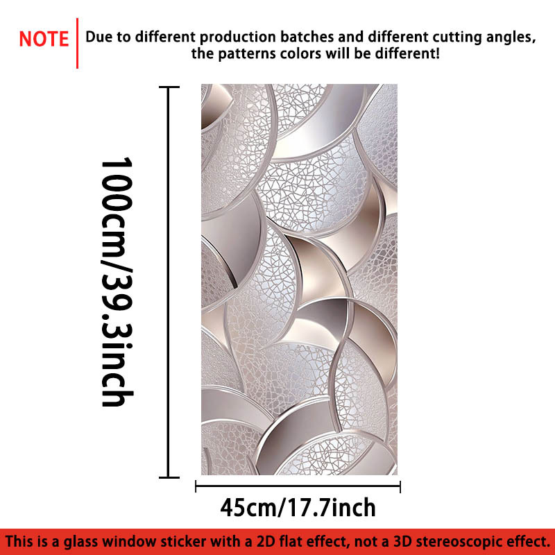 TEMU 1pc, Film pour Fenêtre en Verre Plat 2D, Adhésif Électrostatique PVC pour Maison, Cuisine, Salle de Bain, Chambre et Décorations de Fête,