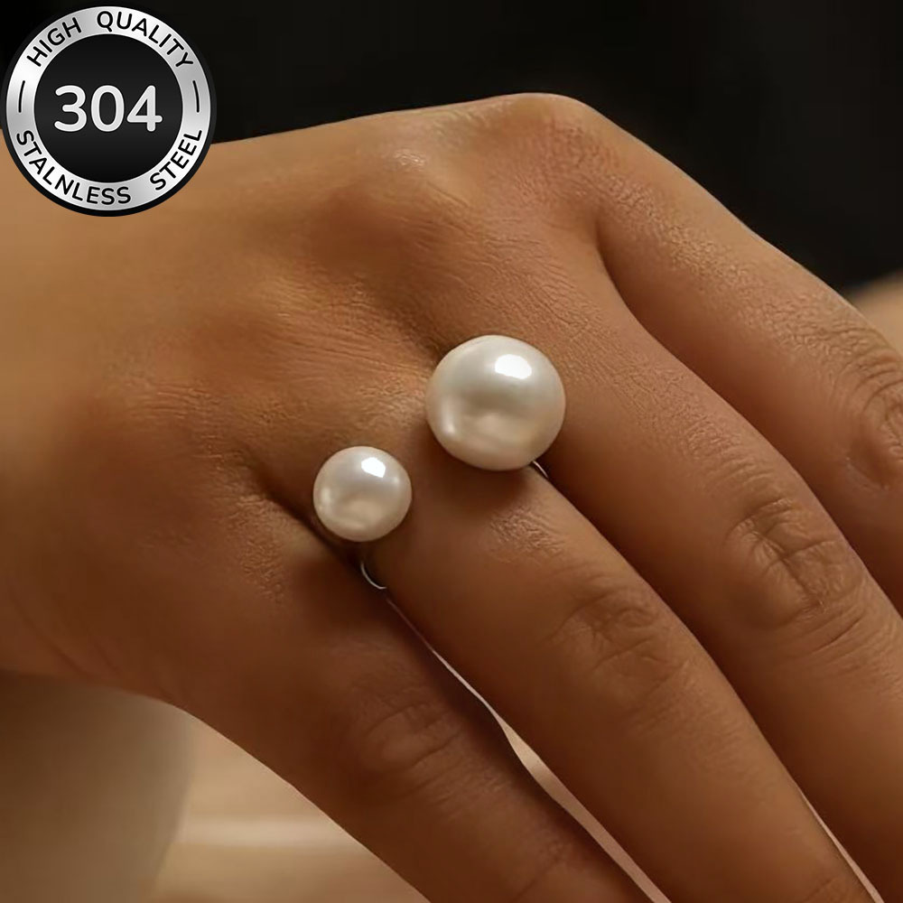 Hypoallergenic Stainless Steel Open Ring, Simple and Elegant