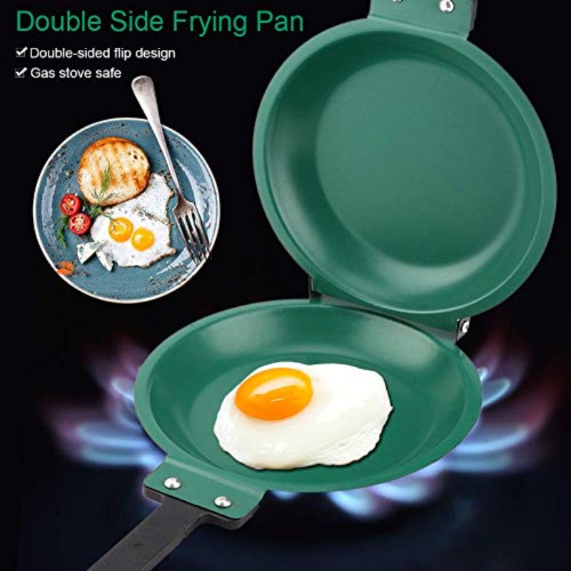 7 6in diameter double   pan ceramic frying pan specialty round omelette   small safe kitchen pancake cookware pancake frying pan omelette maker pancake pan nonstick pancake pan omelette pan Product details 3