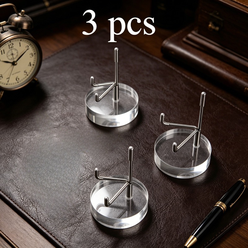TEMU 3 Adjustable Display Stands Featuring A Heavy-duty, Sturdy Construction With Durable . With A Transparent Acrylic Base Placement, Stands Are A