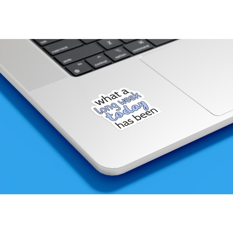 TEMU 3pcs Of Vinyl Stickers That Humorously How Long Today Has Felt - Perfect For A Touch Of Sarcasm To . Funny Quote Decals Are Great For Laptops,