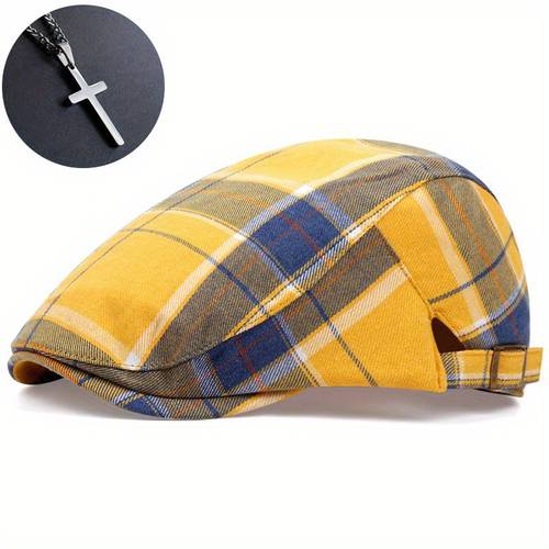 2pcs mens color casual beret style ivy taxi drivers hat golf sports hat