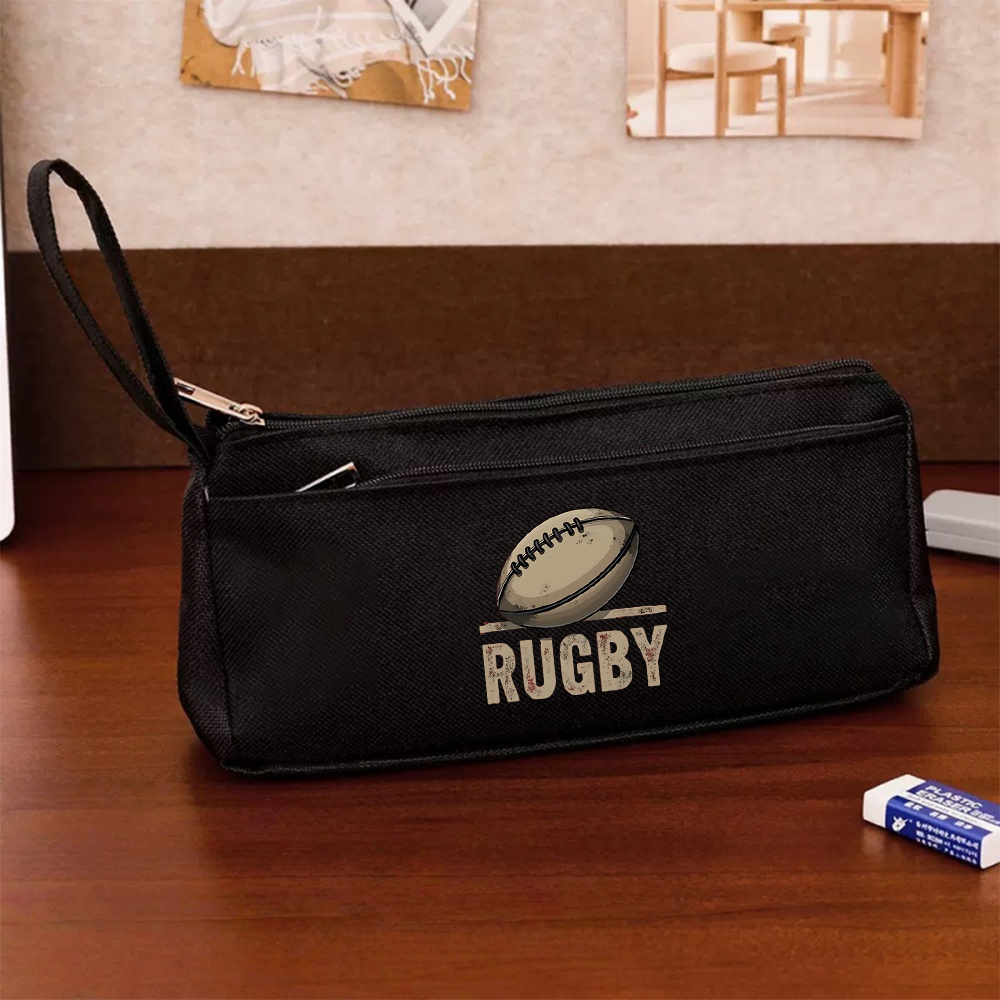 TEMU Trousse à crayons 1 pièce sur le thème du , adaptée pour - Sac de rangement pliable et plat avec ballon de , unisexe pour étudiants fans de ,