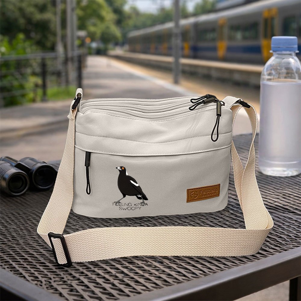 TEMU 1pc Australian Magpie Pattern Women' Shoulder Bag, Commuter Crossbody Bag - Sports Bag - Daily Outing Phone And Sundries Organizer, Small Bag,