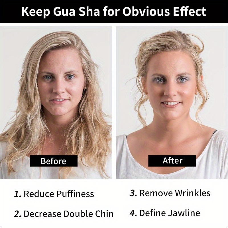 natural obsidian heart-shaped gua sha facial tool for face - ergonomic double chin & jawline sculpting, light beige tightening & , luxury gift box for women, beauty tools for face, sleek gloss , polished details 2