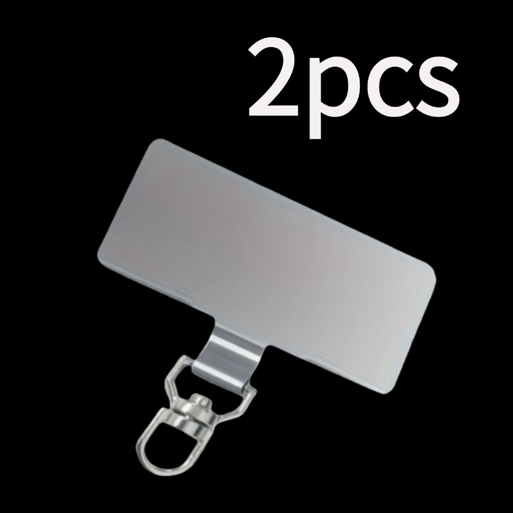 TEMU Conector de cordón para teléfono móvil de acero inoxidable giratorio 360°, 5/2 piezas, clip de metal, adorno de muñequera de seguridad adecuado