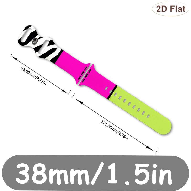 TEMU Smartwatch Strap | Designed For Iwatch | Suitable For /2/3/4/5/6/7/8/9/10/11/ultra/se And Other Models, And Sizes 38/40/41/42/44/45/49mm | Zebra