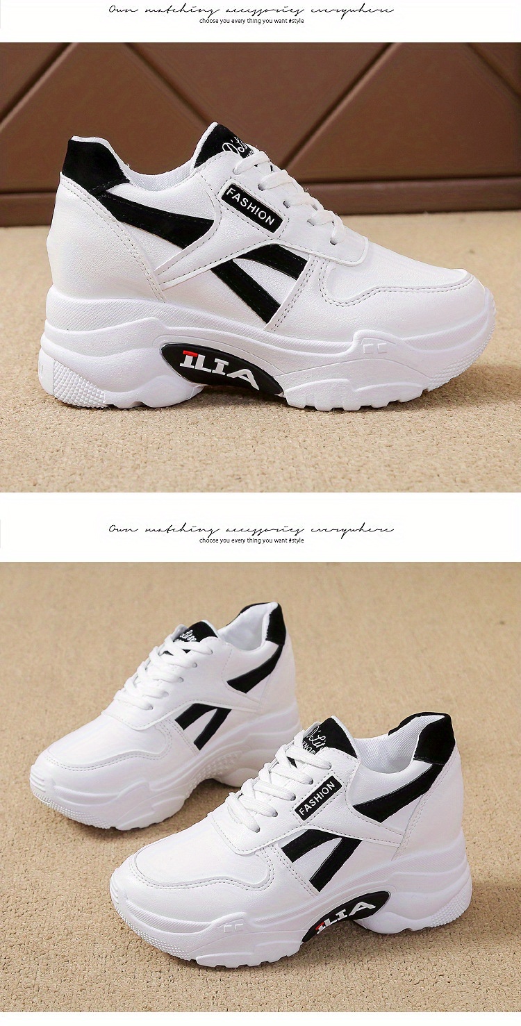 Nuevas Zapatillas Deportivas Casuales de Primavera con Suela Gruesa y Transpirables para Mujer, Perfectas para Looks de Moda