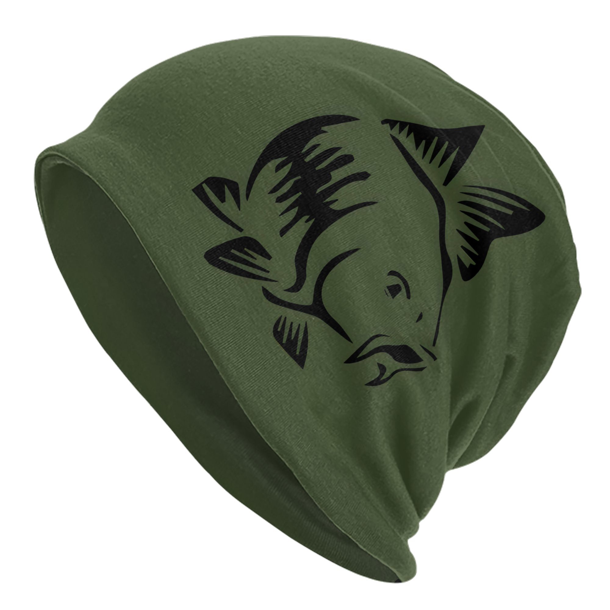 Fishing Theme Carp Fish Skullies Beanies Hat