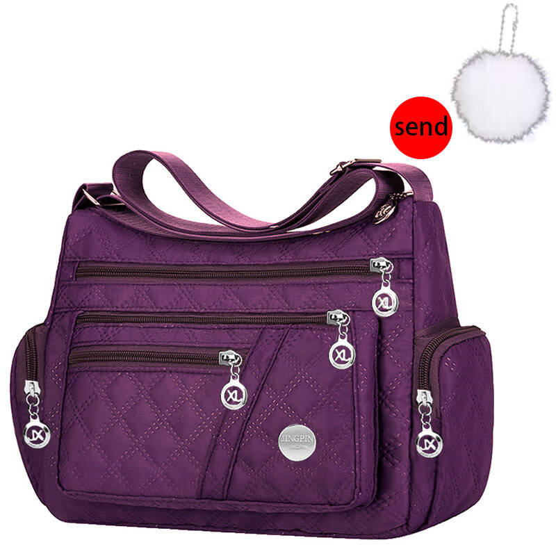 TEMU Ensemble de sacs pour hommes - [1 sac et 1 pompon] Mode unisexe printemps et été, léger, bandoulière réglable, idéal pour les voyages, de cadeau
