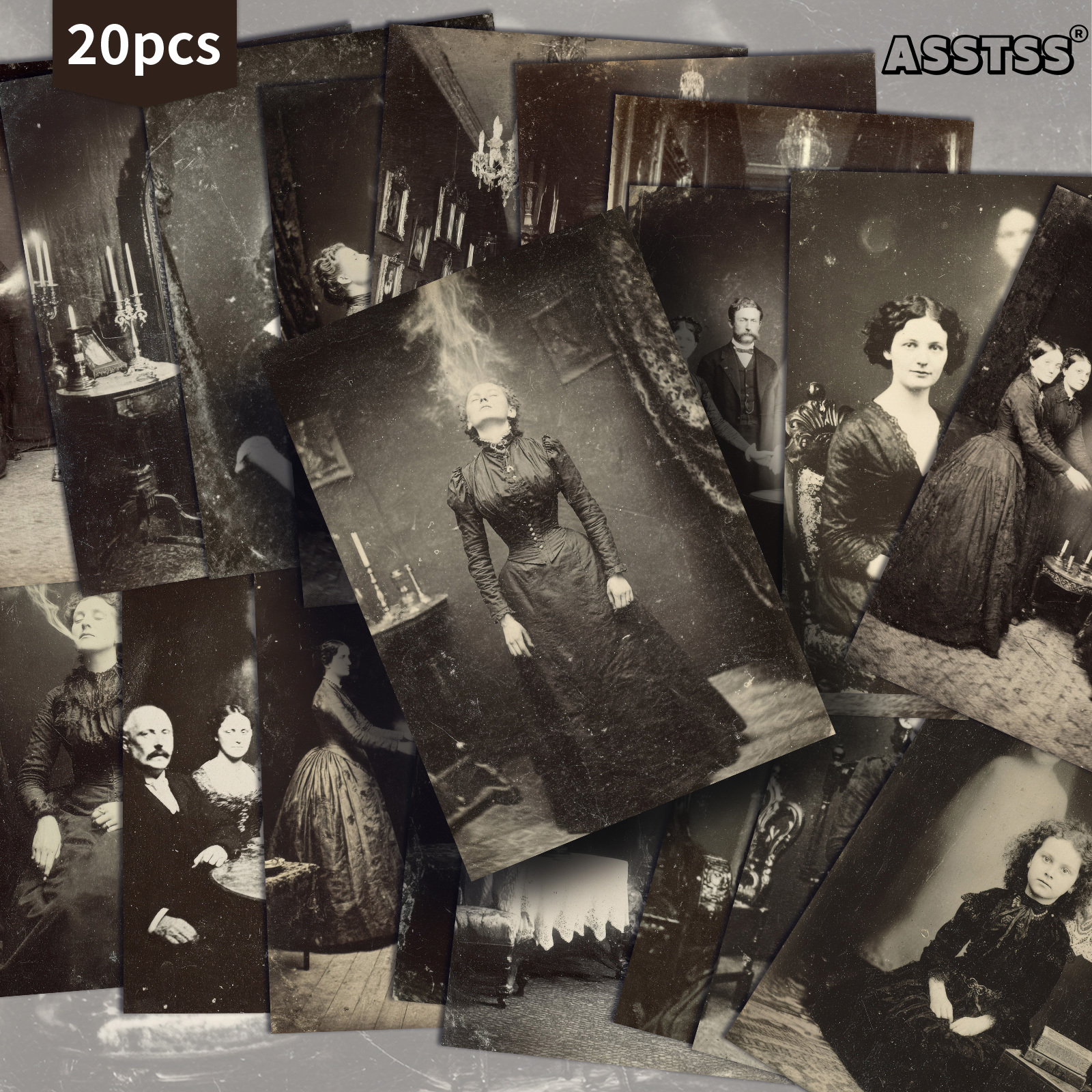 Image of 20 Pack Asstss Victorian Photo Paper Postcards - 4x6 Inches Junk Journal Paper, Classic Pinup Illustrations, Collectible Decorative Painting Cards For Scrapbooking And Crafting