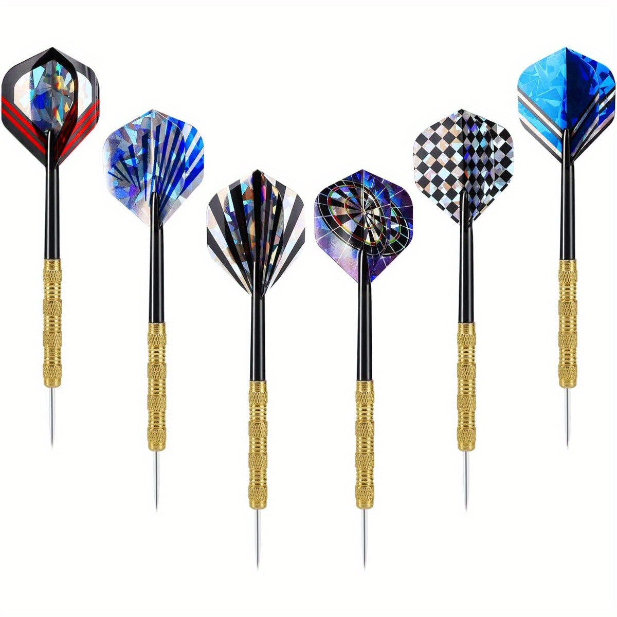 18/24pcs Metal Tip Darts Set for Beginners and Leisure Activities