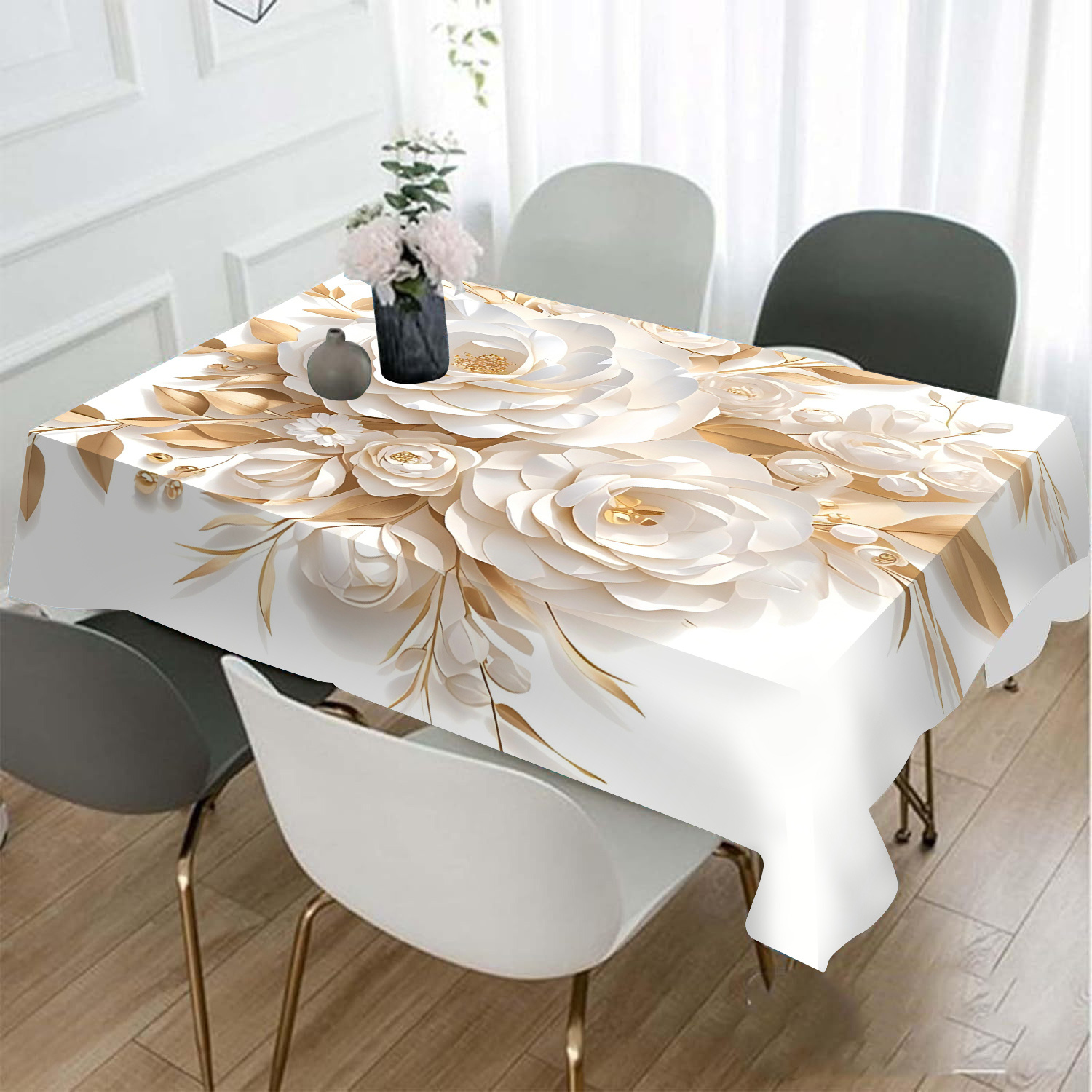 

Christmas Tablecloth - Rectangular Table For Gatherings, - & , For Dining And