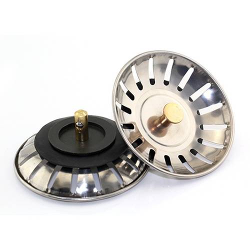 1pc premium stainless steel kitchen sink strainer and stopper coated anti clog with hair catcher for drainage kitchen and bathroom use kitchen sink accessory