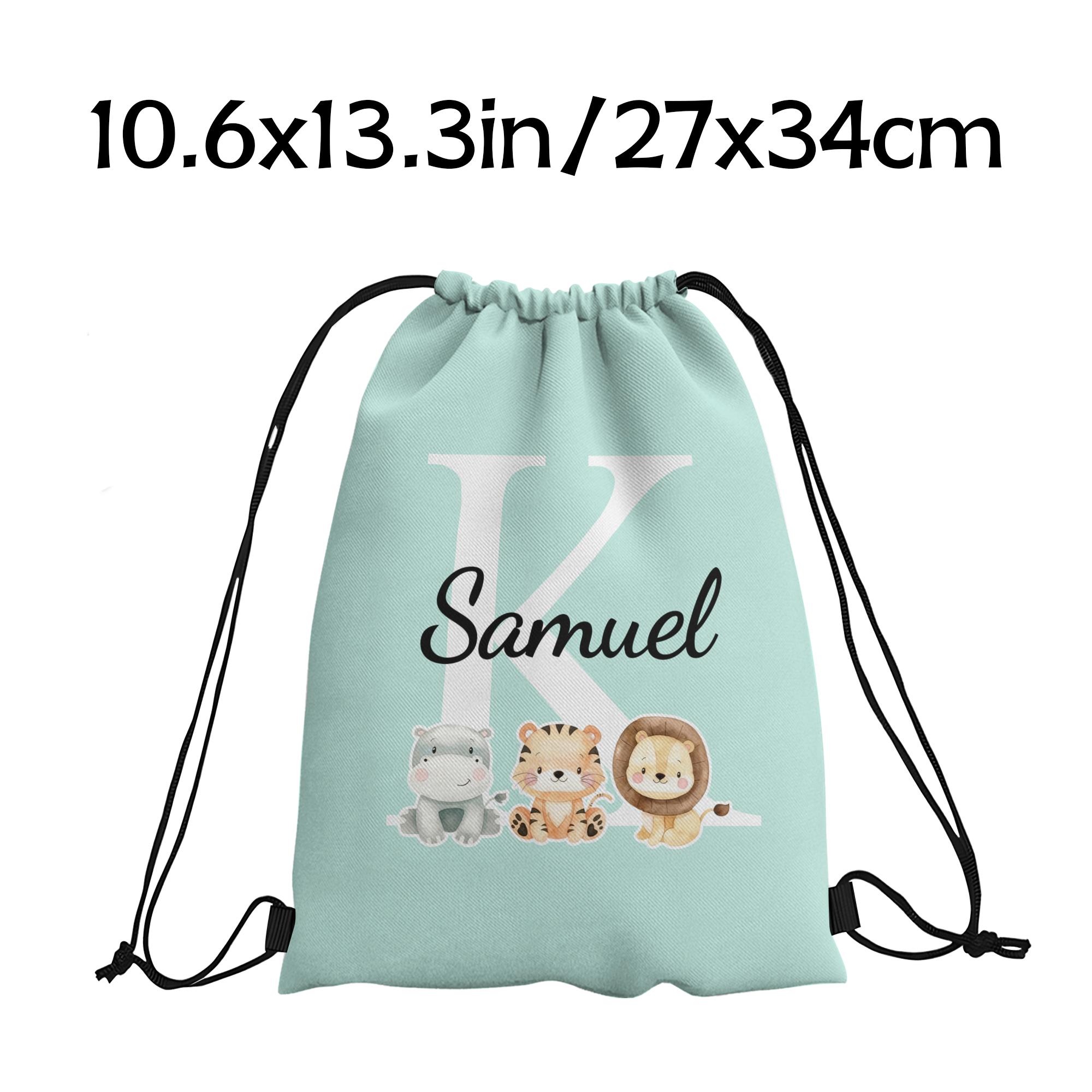 TEMU Mochila Personalizada con e - Bolsa de Cierre con Texto/Mensaje DIY, Bolsa Duradera para Fiestas de , Baby Shower, Regalo de Navidad ( & s)