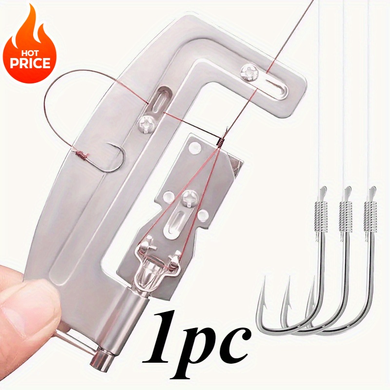 fishing hook holder for tying knots