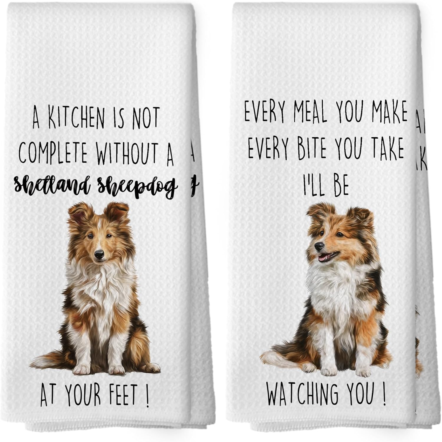 TEMU Dog Kitchen Towels Set Of 2, Funny Dog Kitchen Decor, Dogs Gifts For Women Men Hand Towel, Pet Owner Gift Decorative Tea Towels Dish Towel 18 X