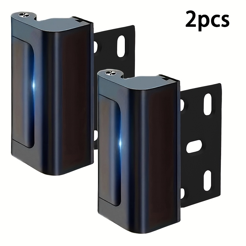 TEMU 2pcs Security Door Reinforced Locks, Door Reinforced Locks With 3 Inch Stop, Can 800 Lbs Upgraded Lock To Suitable For Professional Work