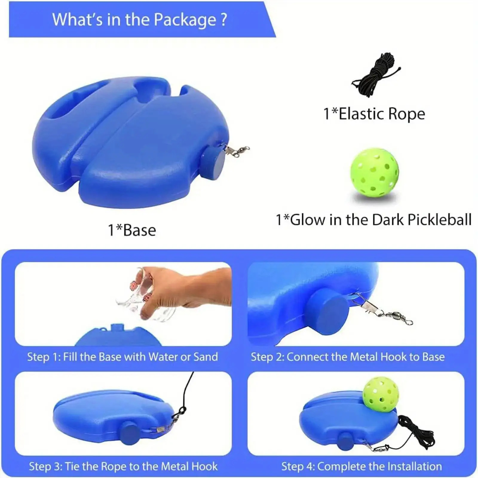 pickleball high   trainer pickleball rebounder durable indoor and   aid beginner practice Product details 11