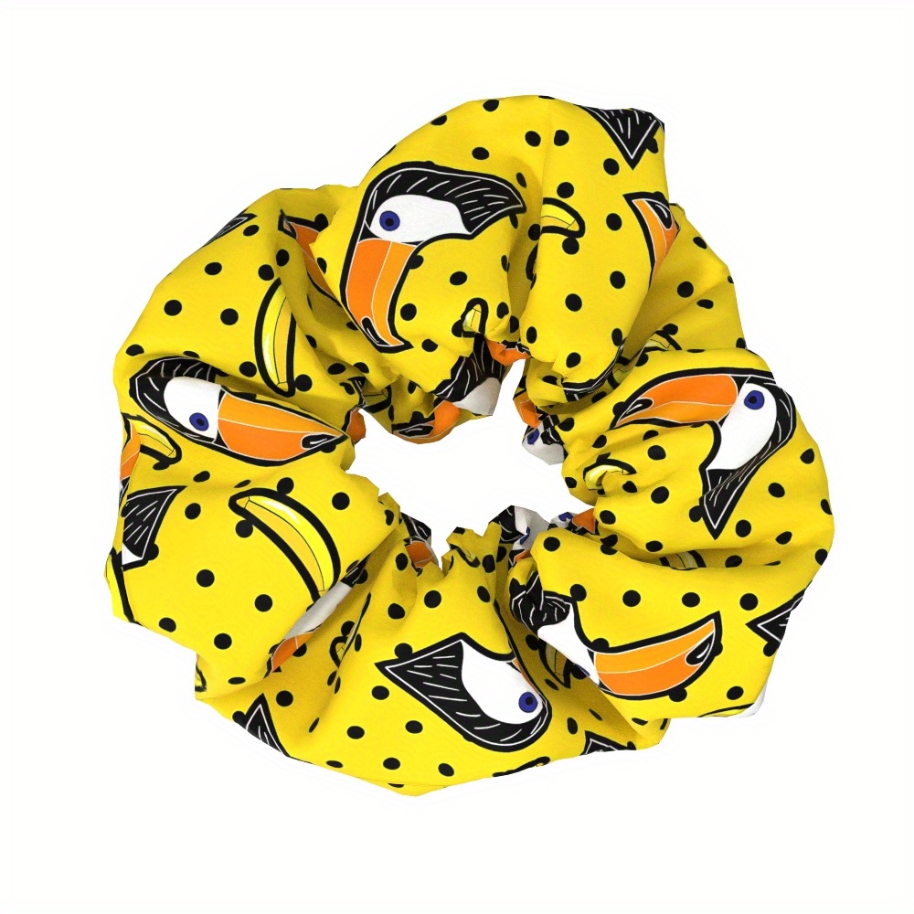 TEMU 1 pieza de scrunchie de tela para mujer, coletero para cabello, accesorio para el cabello, regalo para fiestas, festivos