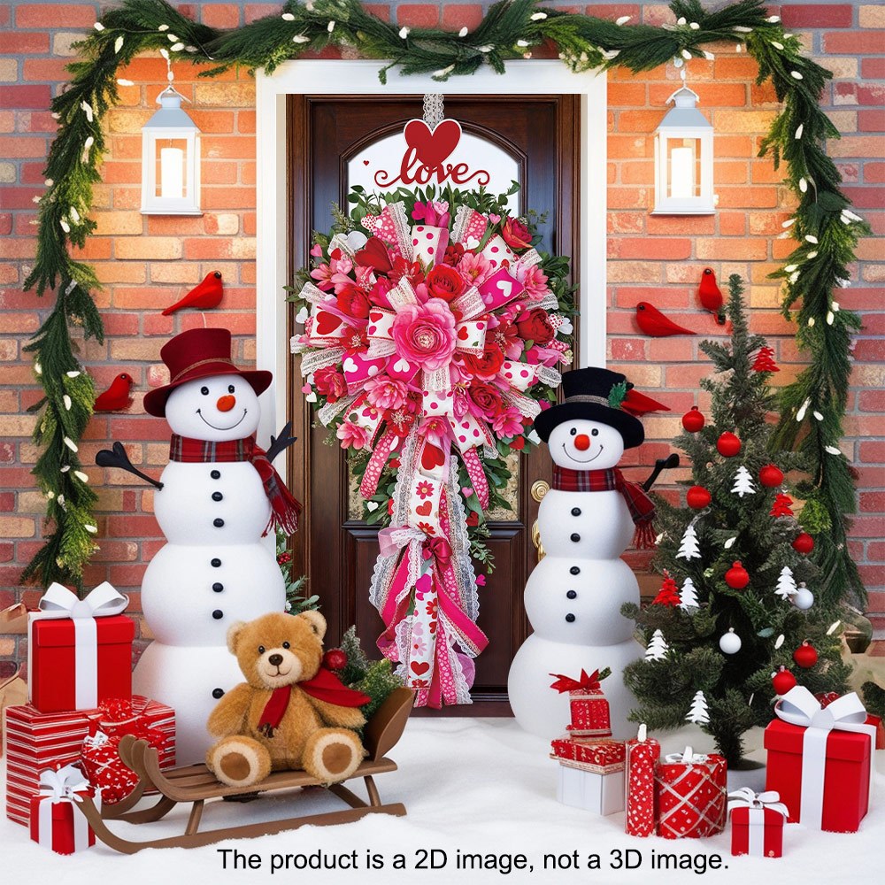 

's Day : 2d Polyester Curtain Wreath - For & Decor, For Seasonal Parties