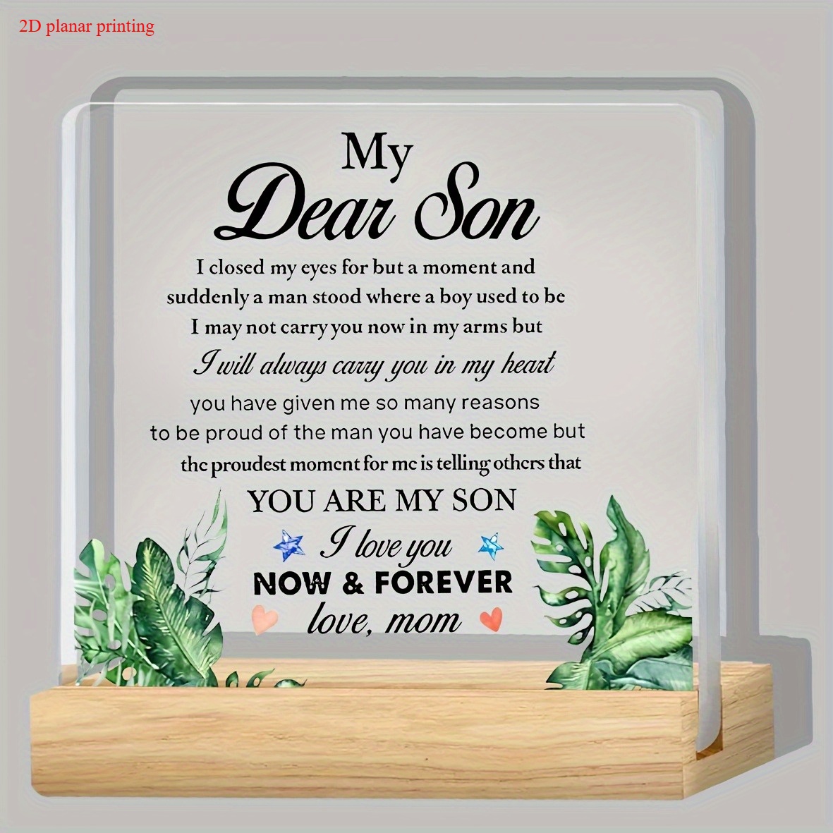 TEMU 2d Flat, Two-dimensional Acrylic Desktop Ornament - Gift Suitable For Decor, Protective Film Removal Required For Shelf Decoration, Minimalist