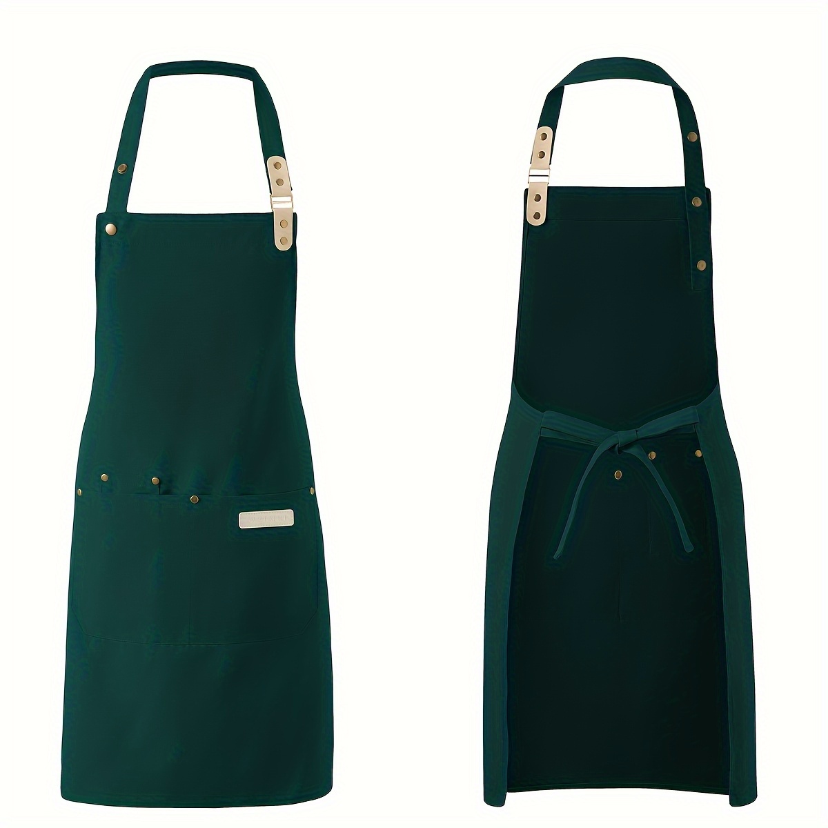 TEMU A Single Customizable Chef's Apron For Men And Women, , Ideal For Use In Restaurants, Hotels, Baking, Beauty And Nail Salons, Gardening, Home