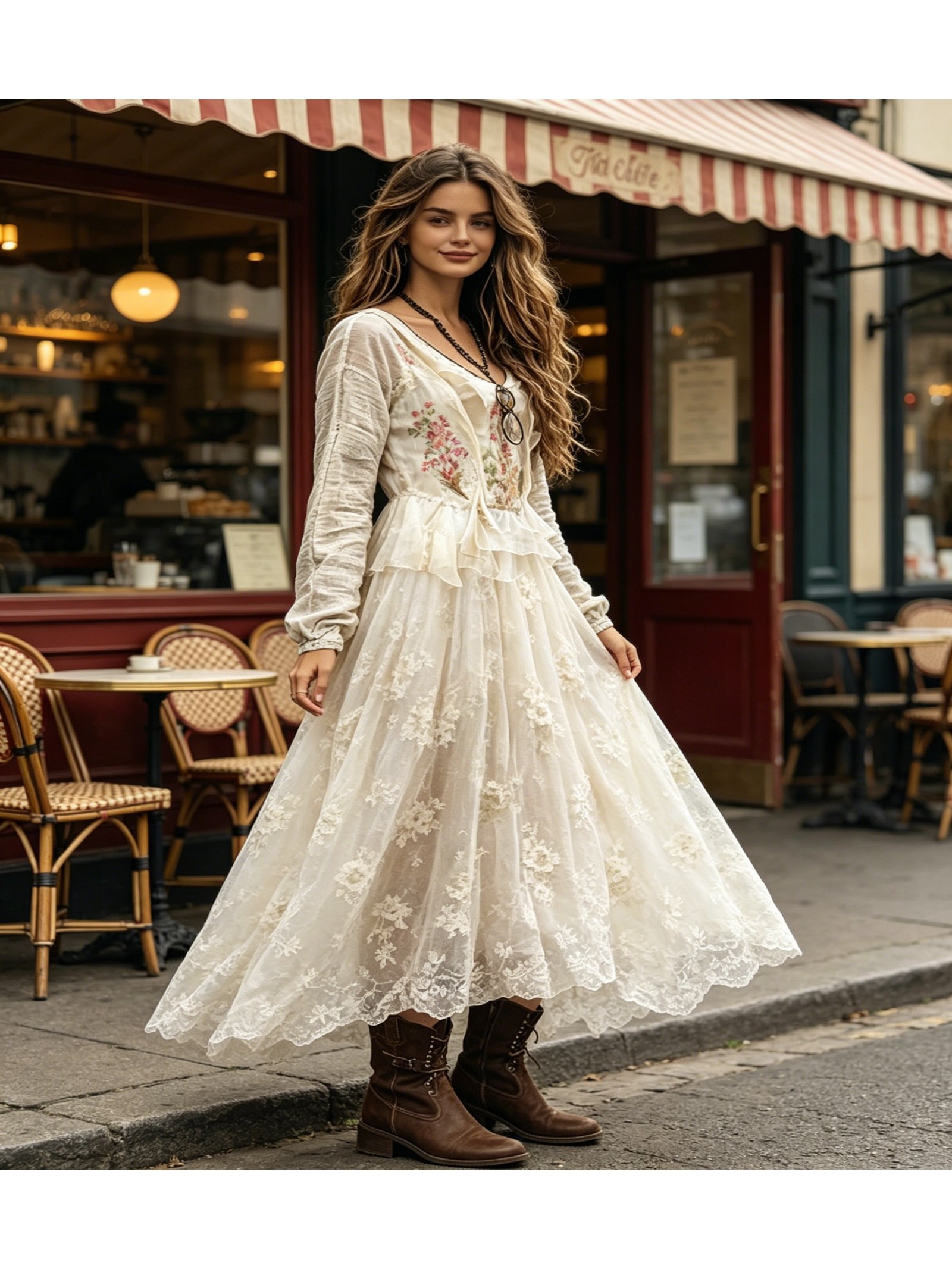 long boho dresses Ethereal Maternity Silk Unique Boho dresses Plus size main image 1