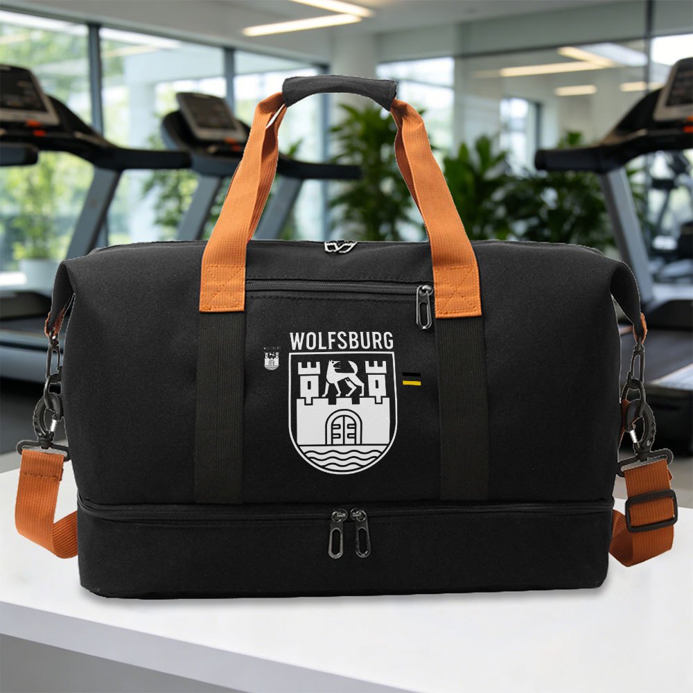 TEMU 1pc Team Handbag Gym Bag Handbag Casual Outdoor Camping Storage Bag Hand Luggage Organizer Bag Large Capacity Easy Portable Swimming Yoga Body