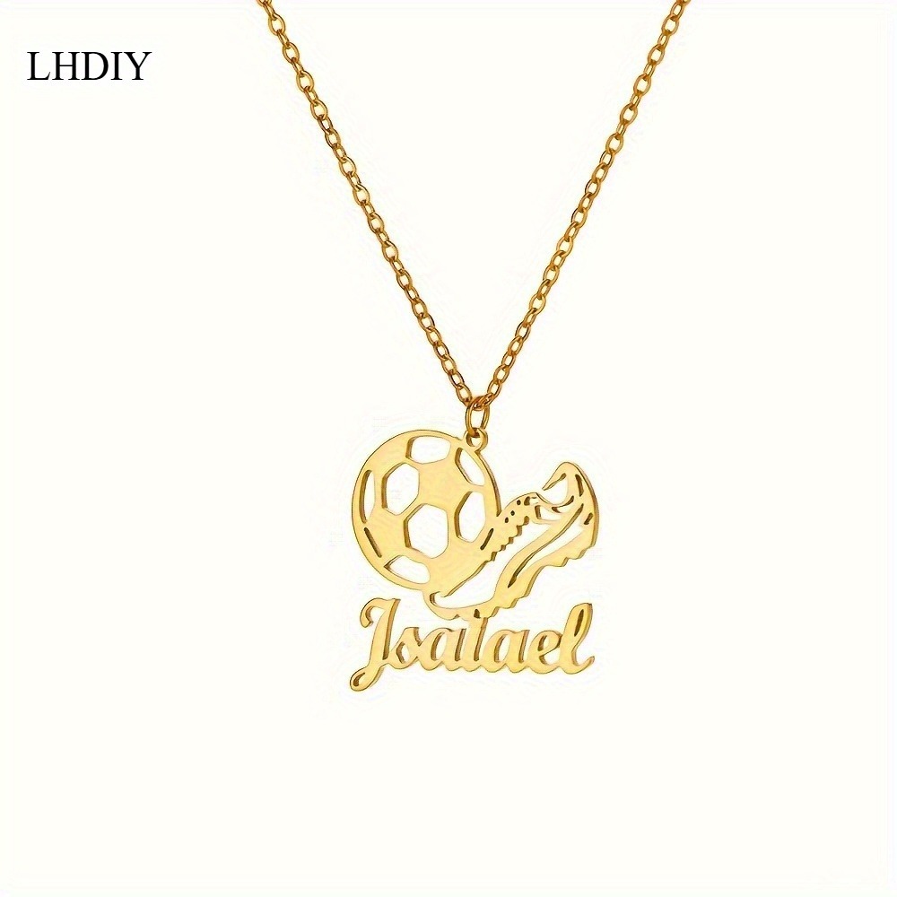 Women's Personalized Engraved Soccer Necklace