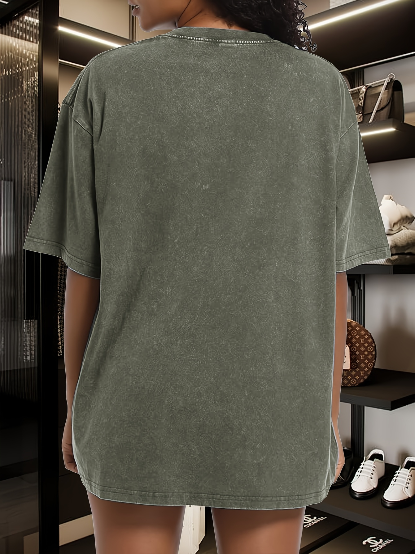 women's vintage washed distressed oversized t shirt - Temu