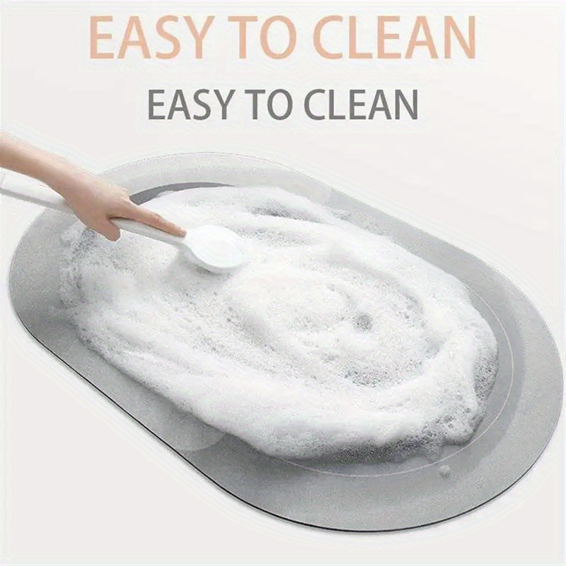 vintage diatomaceous mud mat super absorbent non     bathroom kitchen aisle and hotel use bathroom   decor   elegant flooring durable material hand wash only floor protector absorbent pad interior       Product details 5