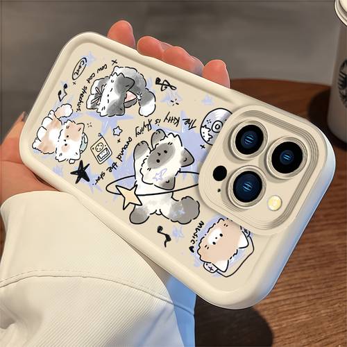 phone case cat illustration phone case compatible with iphone 17 pro max 17 air 17 16 pro 15 plus 15 14 mini 13 12 11 pro max xs xr xs 8 6 6s plus se2 962 full coverage high quality tpu soft shell shockproof case