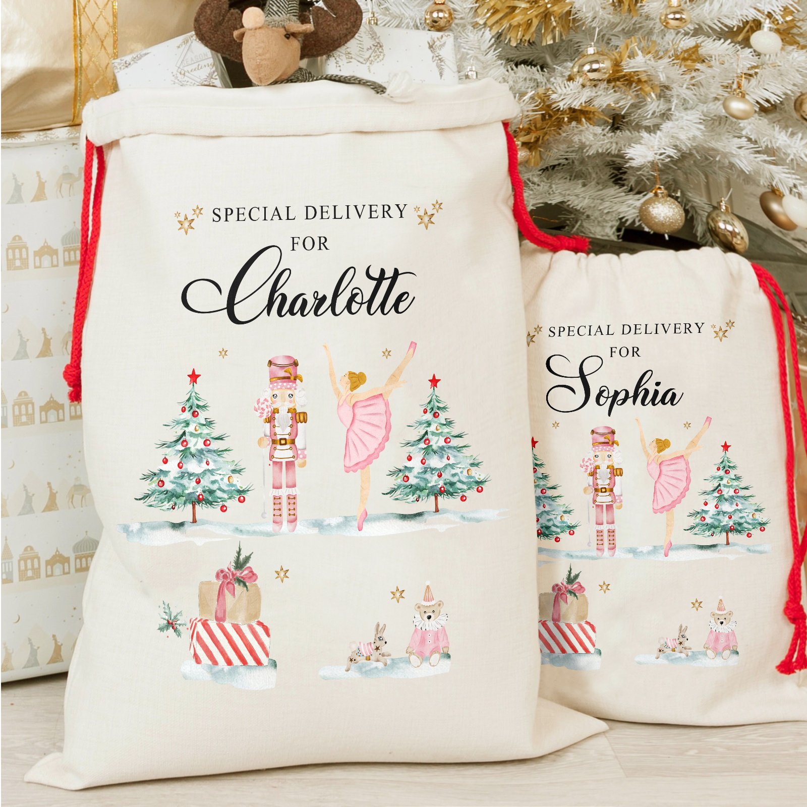 

Personalized Santa Sack, Custom Name Christmas Gift Sack, Customized Text Santa Sack Is Very Suitable For The All Gift Bags.