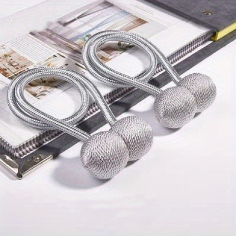 Set of 6 Durable Magnetic Curtain Ties for Securing Drapes, Ideal for Both Indoor And Outdoor Settings